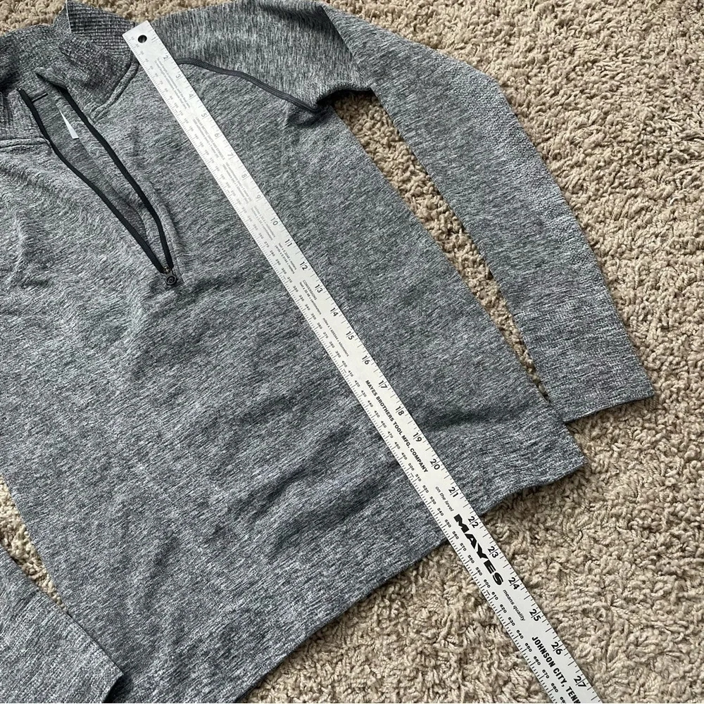 Ivivva Quarter Zip lightweight nylon blend running jacket grey size 14 girls